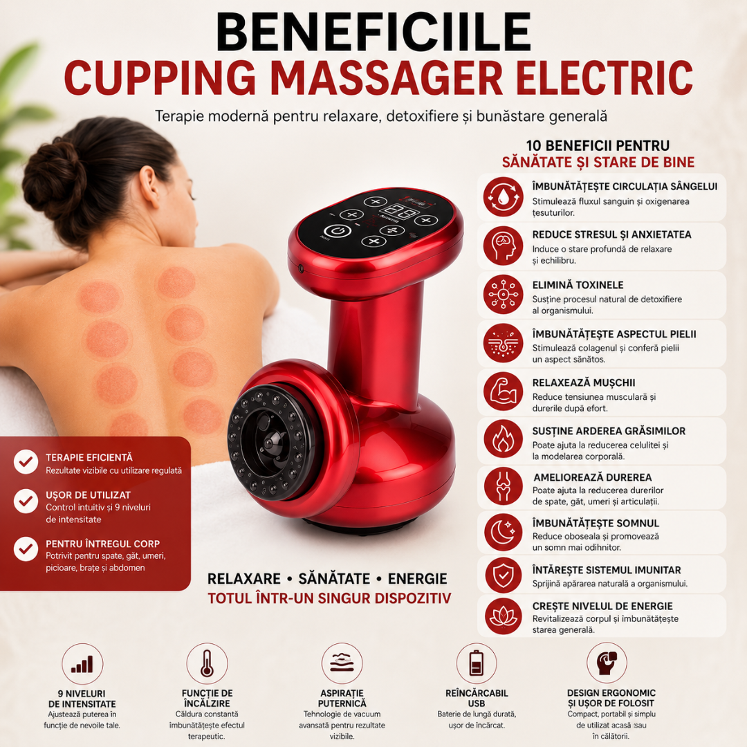Aparat Electric Anticelulitic pentru Masaj și Remodelare Corporală