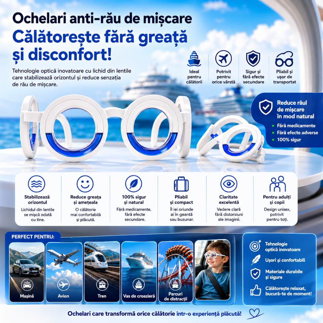 Ochelari Anti-Rau de Miscare