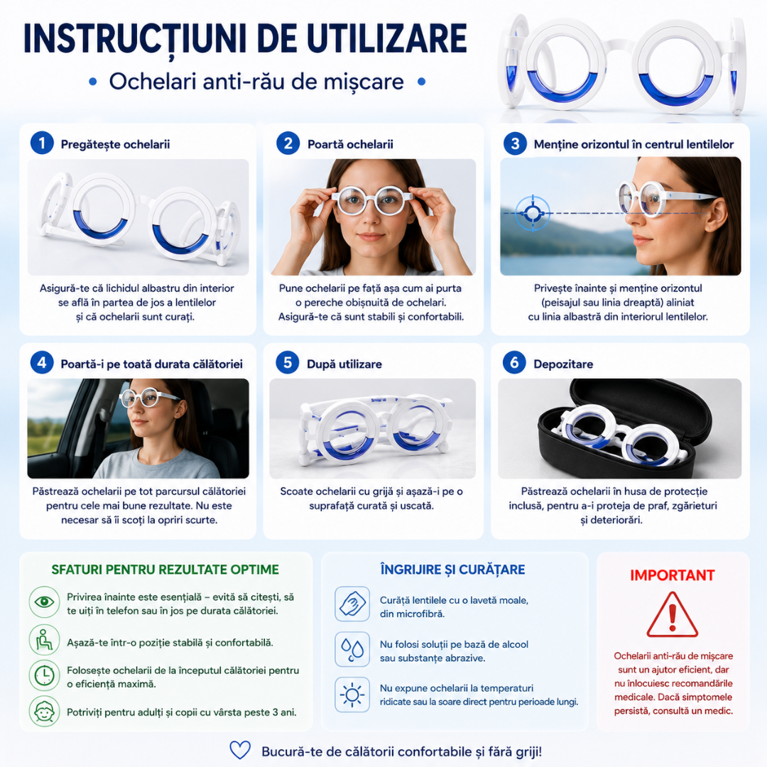 Ochelari Anti-Rau de Miscare
