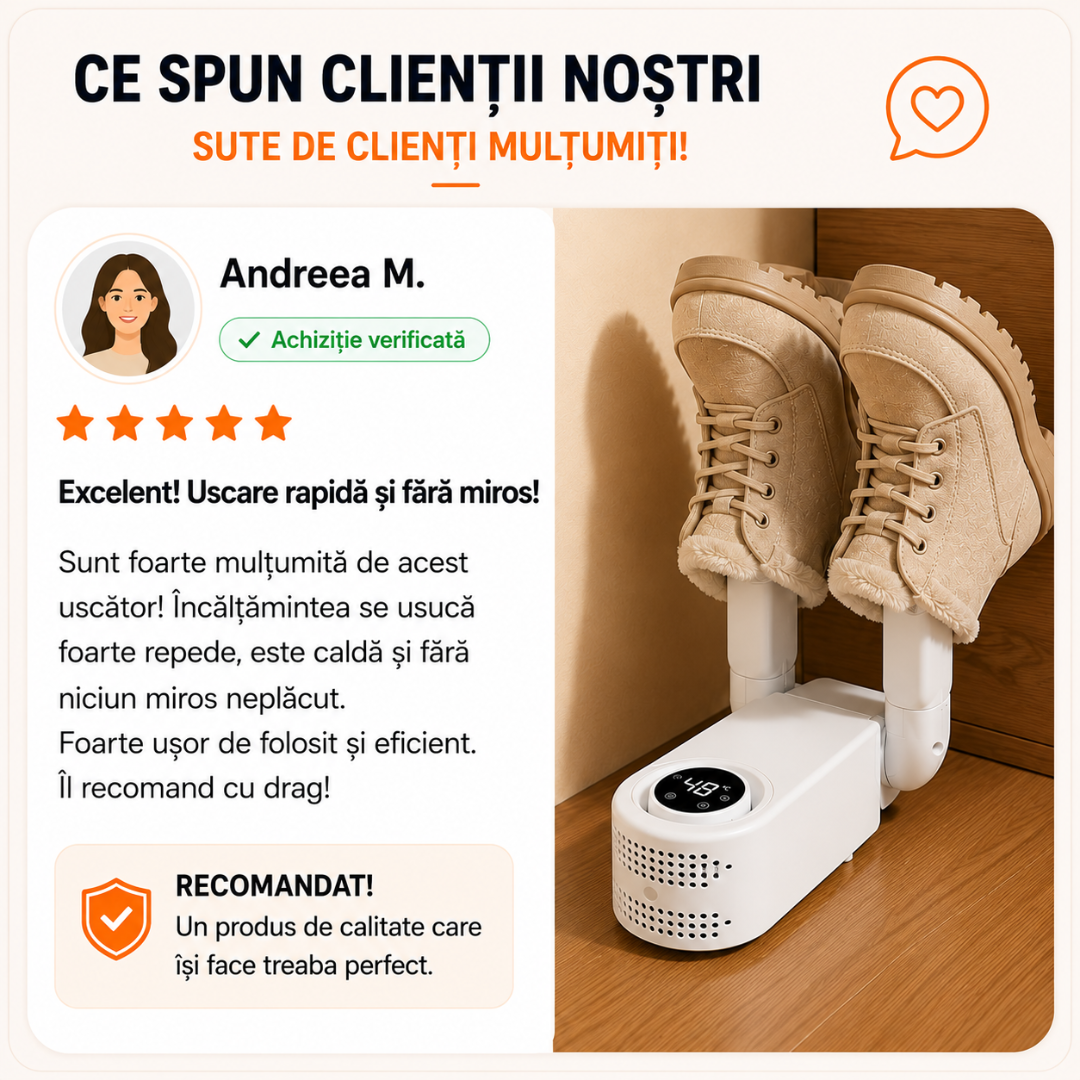 Uscător Electric Inteligent pentru Încălțăminte