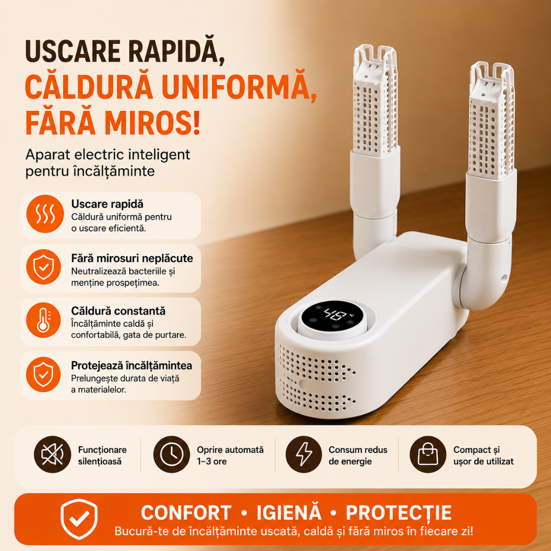 Uscător Electric Inteligent pentru Încălțăminte