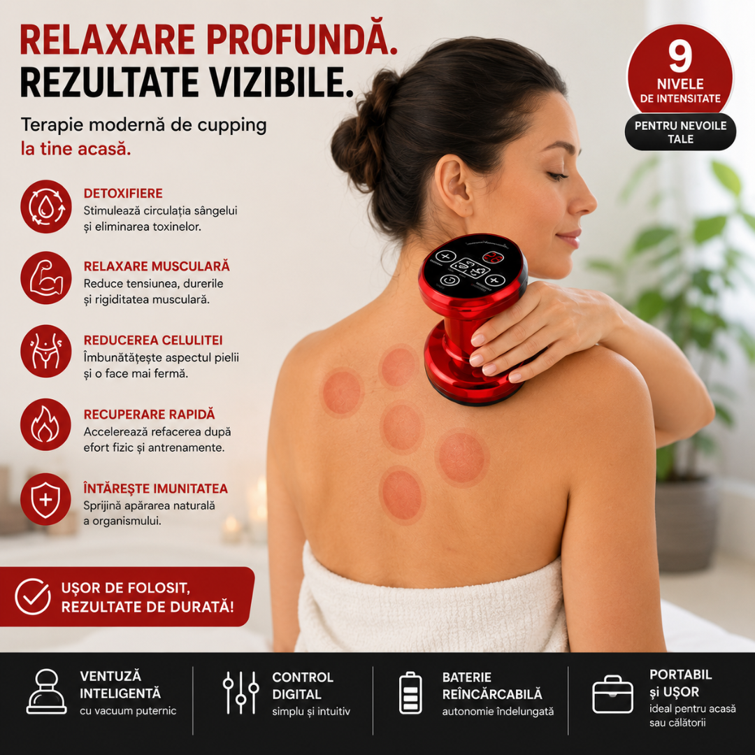Aparat Electric Anticelulitic pentru Masaj și Remodelare Corporală