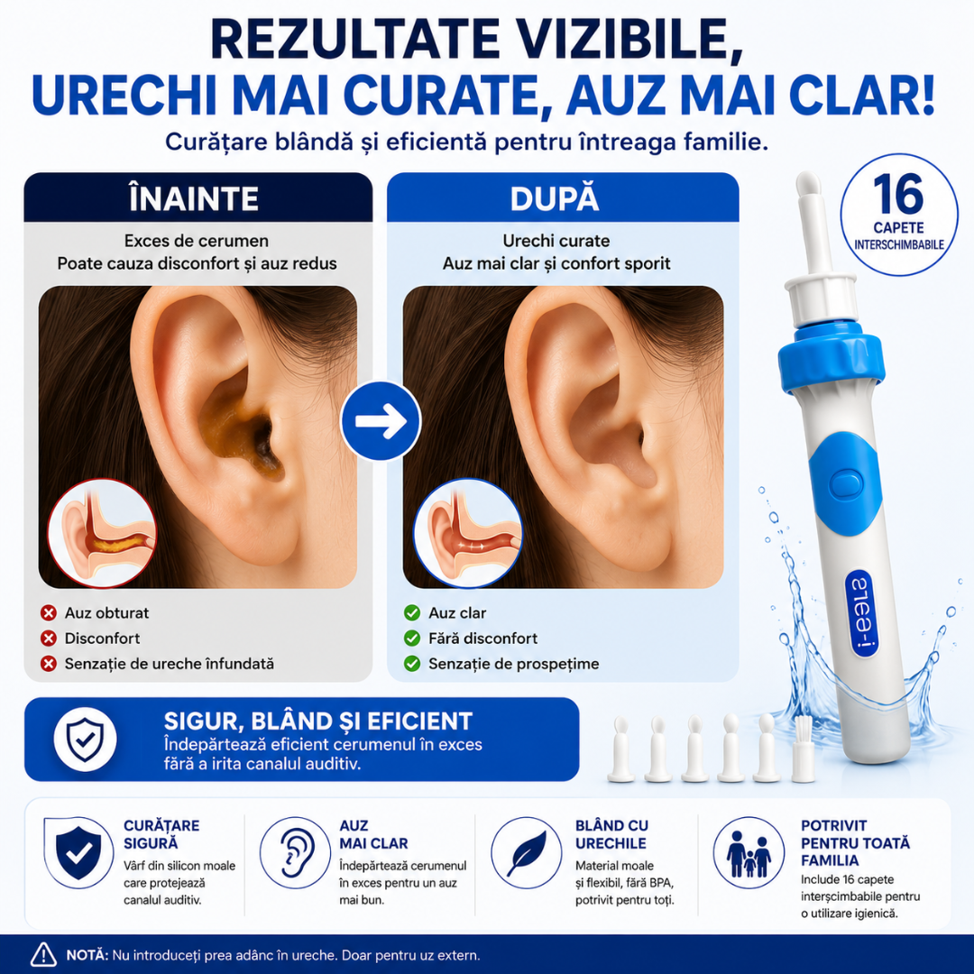 Dispozitiv pentru Curățarea Urechilor