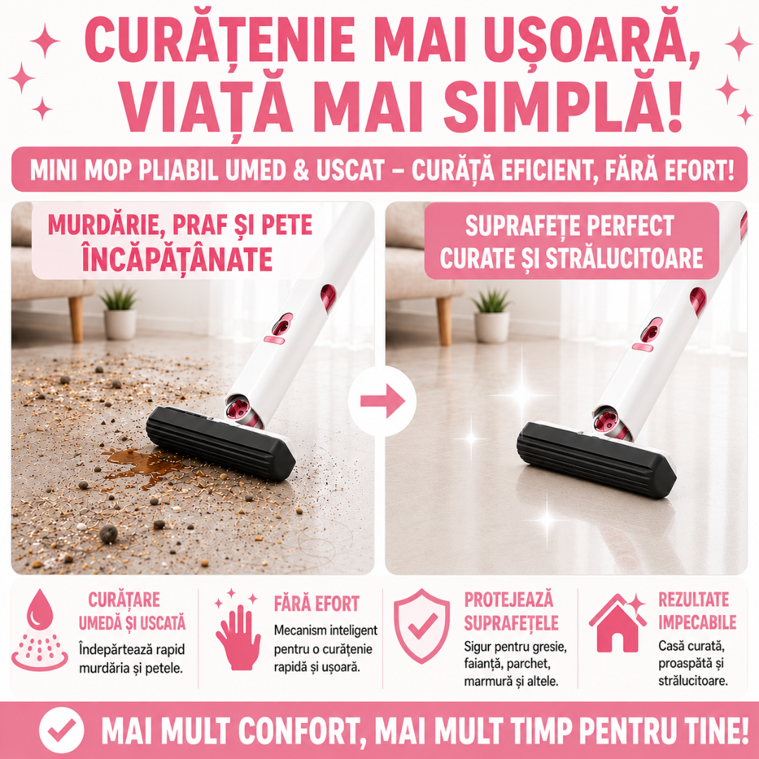 Mini Mop Pliabil Umed si Uscat