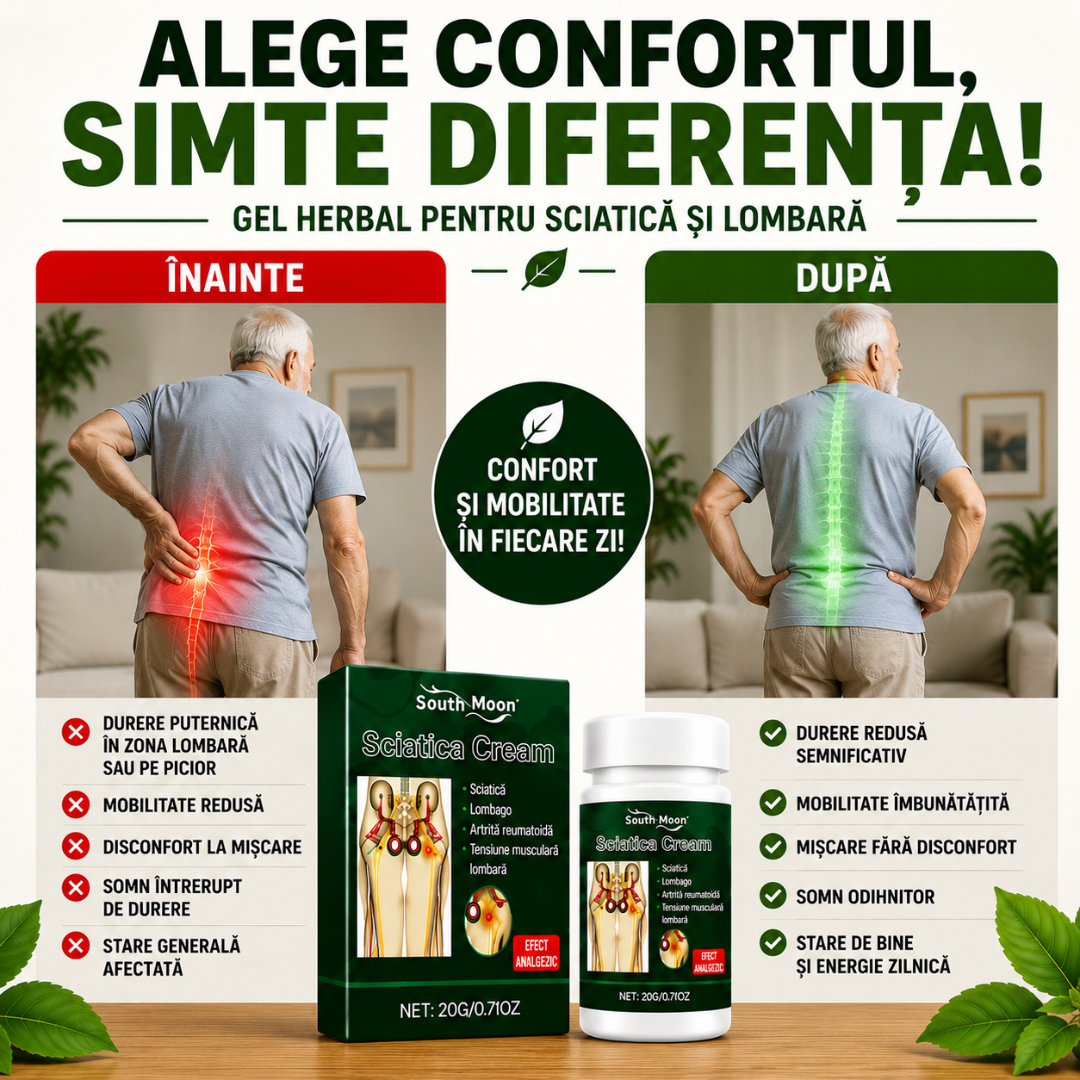 Crema pentru Durerile de Sciatica si Lombara
