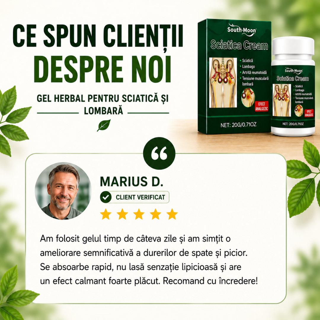 Crema pentru Durerile de Sciatica si Lombara